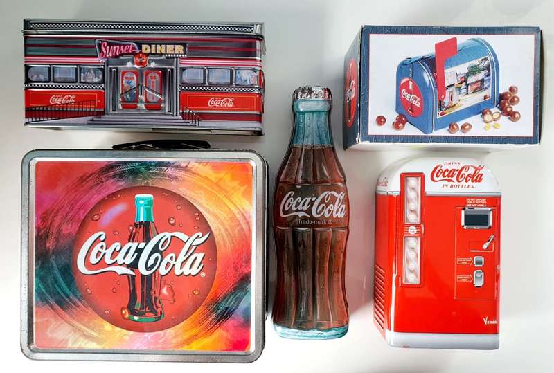 VINTAGE COCA COLA TIN BOX LOT