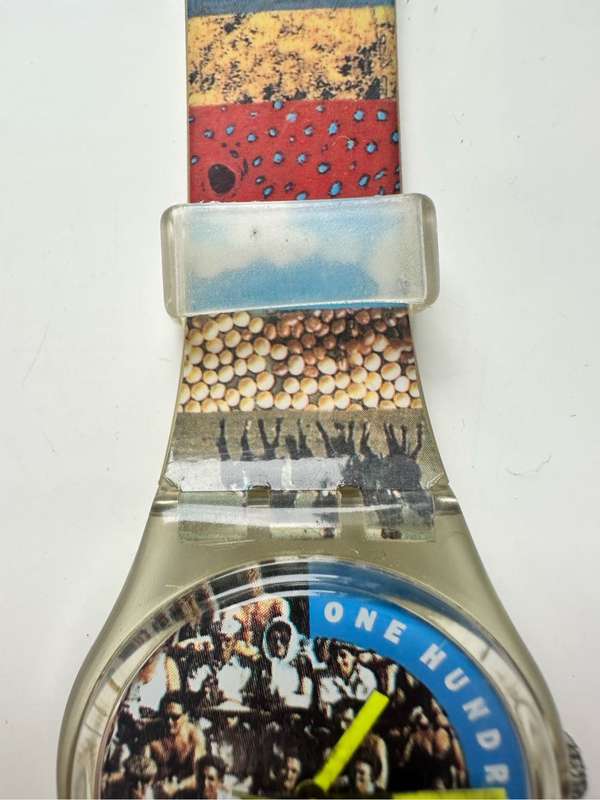 1991 VINTAGE SWATCH - GZ126 THE PEOPLE ONE HUNDRED MILLION - VERY GOOD CONDITION