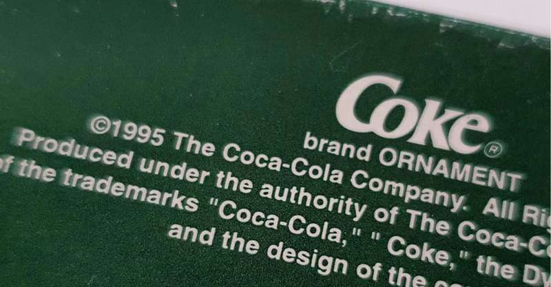 2 STUNNING RARE COKE ORNAMENTS
