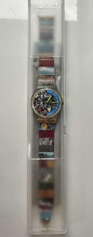 1991 VINTAGE SWATCH - GZ126 THE PEOPLE ONE HUNDRED MILLION - VERY GOOD CONDITION