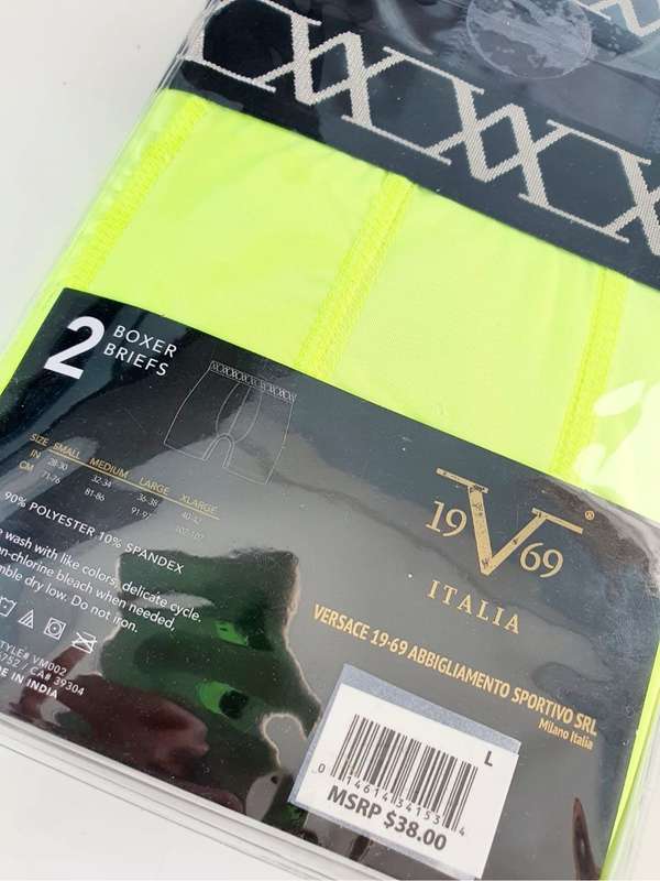 VERSACE 19-69 - 2 PACK - LARGE - MOTION STRETCH - MSRP $38.00