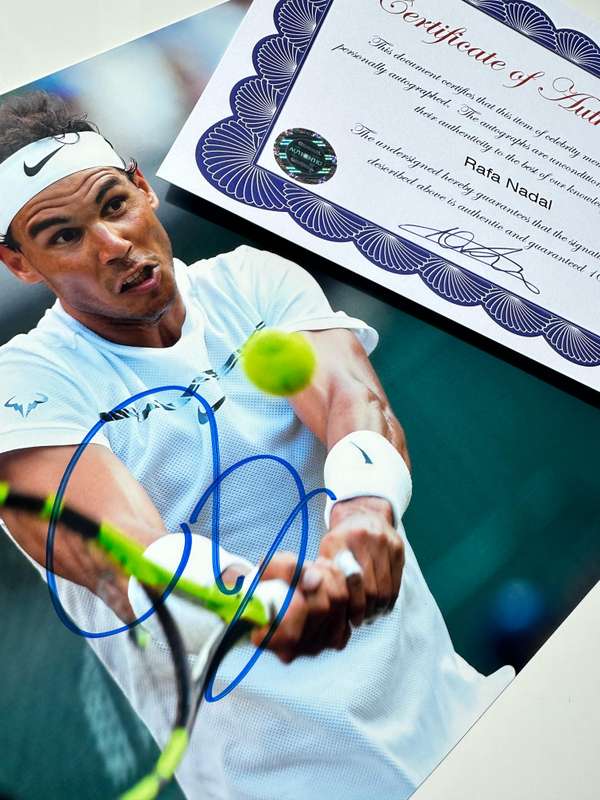 RAFAEL NADAL - AUTHENTIC AUTOGRAPH + COA