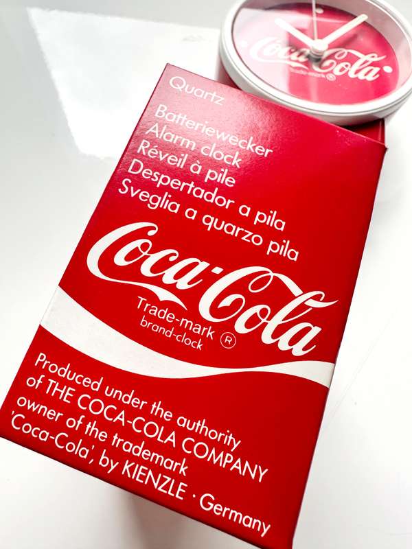 VINTAGE 1988 COCA COLA - KIENZLE QUARTZ CLOCK - MADE IN GERMANY - ORIGINAL COKE COMPANY PRODUCT