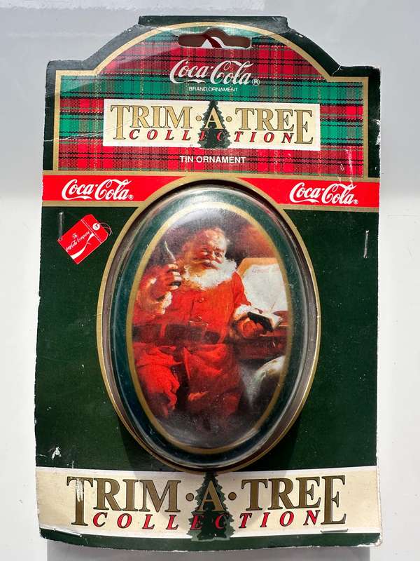 1990-2007 ULTIMATE VINTAGE COCA-COLA COLLECTORS HAMPER  PENS, ORNAMENTS, TRAYS, KEYCHAIN & MORE!