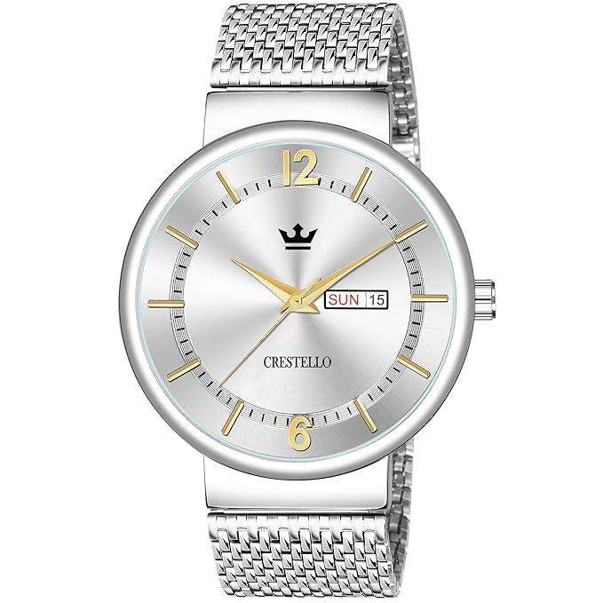 MEN'S ASSORTED WATCHES WITH STEEL STRAP - WITH GIFT BOX