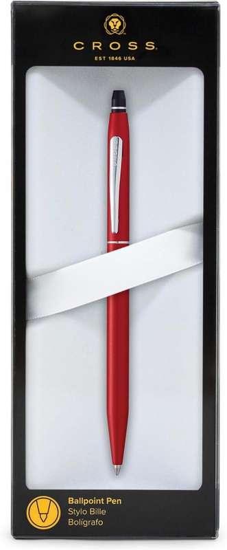 CROSS  Click Crimson Luxury , Premium , Sleek & Elegant  Ballpoint Pen- comes with Cross gift box-