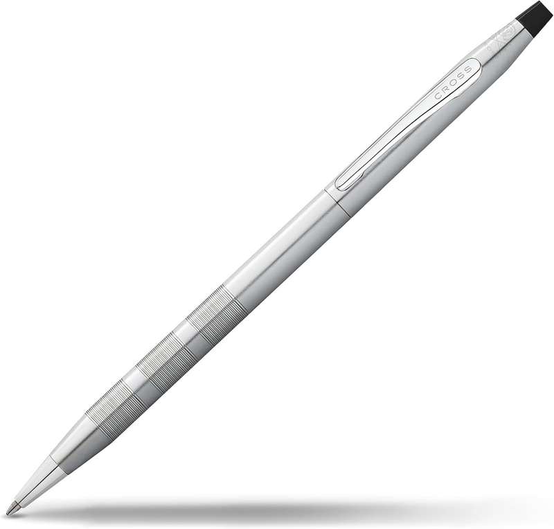 Cross Classic Century Satin Chrome, Sleek & Elegant Premium Luxury Ballpoint Pen- with Gift Box