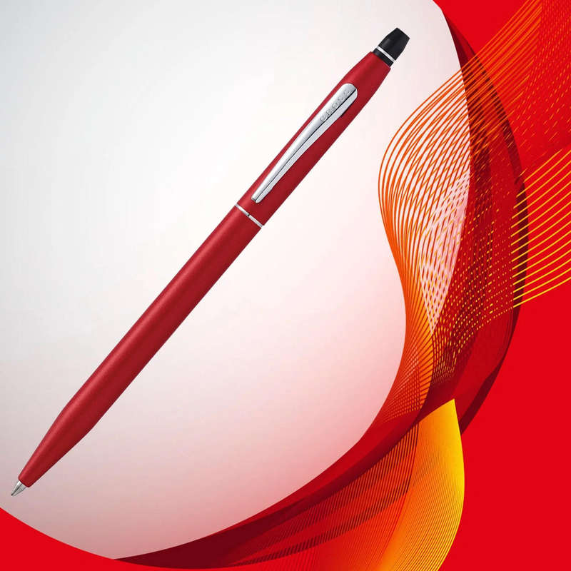 CROSS  Click Crimson Luxury , Premium , Sleek & Elegant  Ballpoint Pen- comes with Cross gift box-