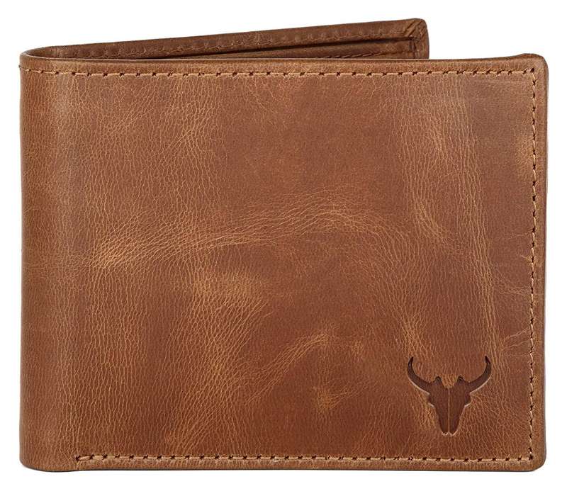 NAPAHIDE RFID Protected Leather Wallet for Men I 2 Currency Compartment I 10 Card Slots I