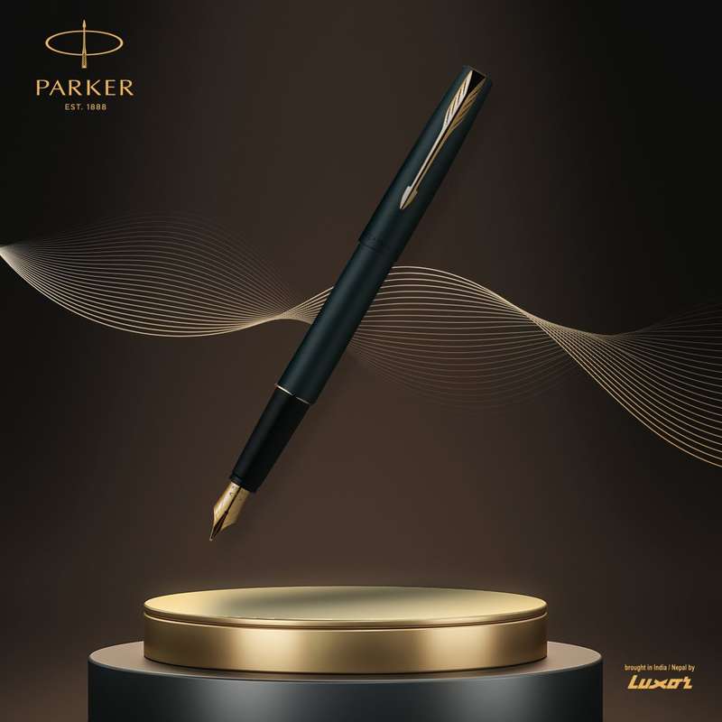 PARKER FRONTIER MATTE BLACK FOUNTAIN PEN