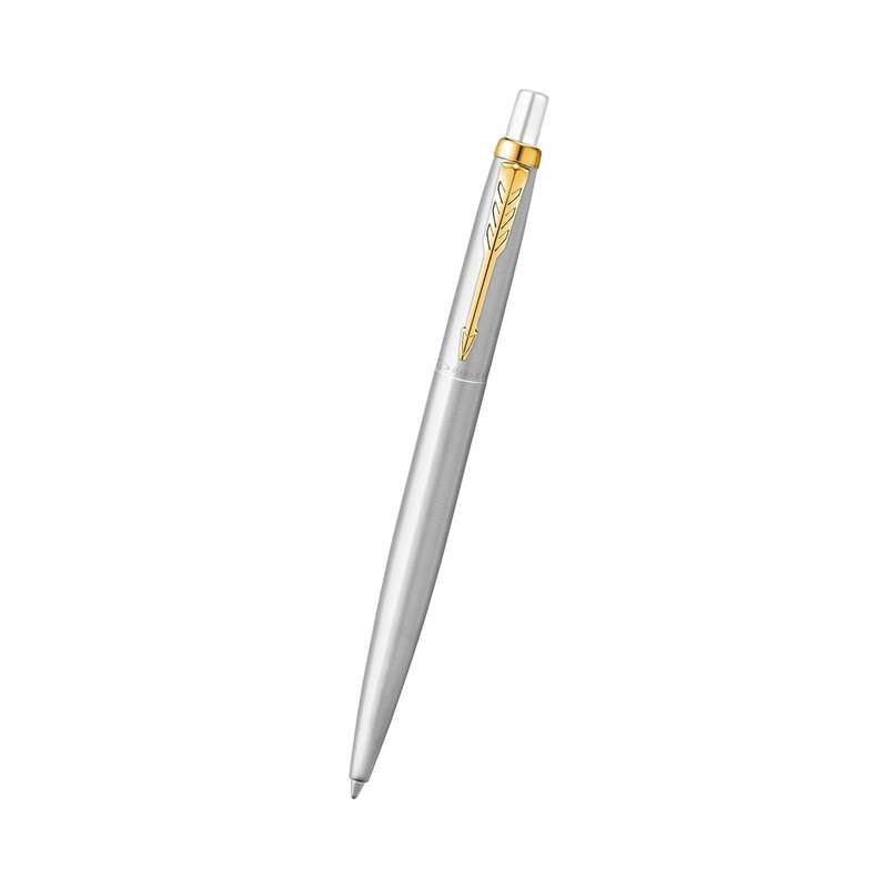 PARKER JOTTER LONDON STAINLESS STEEL GOLD AND SILVER BALL PEN