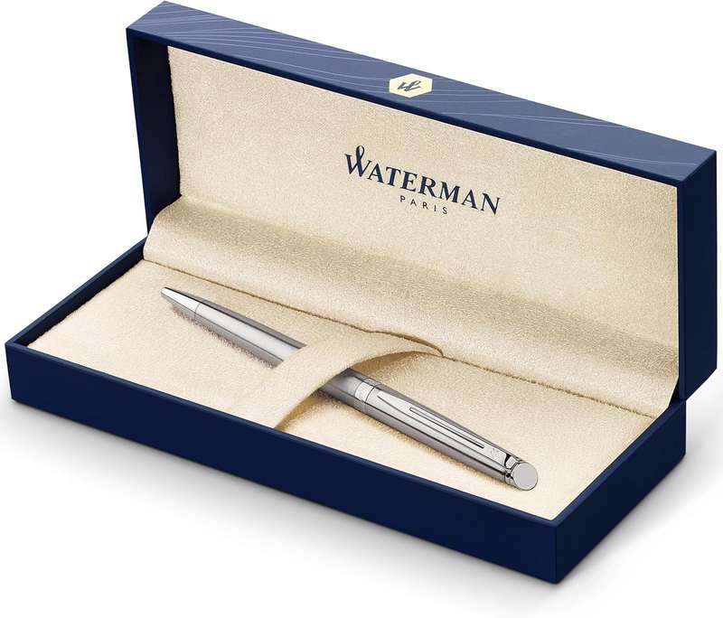 Waterman Hemisphere stainless steel chrome trim premium Luxury Ball  pen