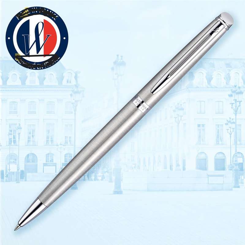 Waterman Hemisphere stainless steel chrome trim premium Luxury Ball  pen