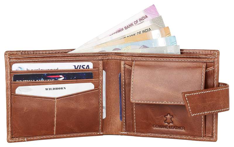 HORNBULL Themes Black RFID Blocking Leather Wallet for Men | Wallets Men Leather