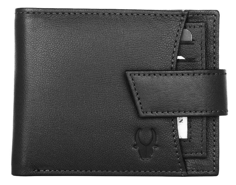 HORNBULL Themes Black RFID Blocking Leather Wallet for Men | Wallets Men Leather