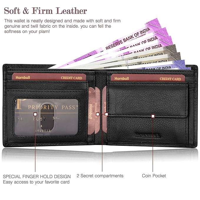 HORNBULL , NAPAHIDE & WILDHORN assorted Genuine Leather Walletts for Men