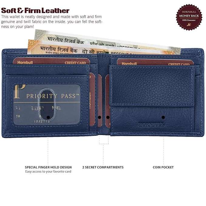 HORNBULL , NAPAHIDE & WILDHORN assorted Genuine Leather Walletts for Men