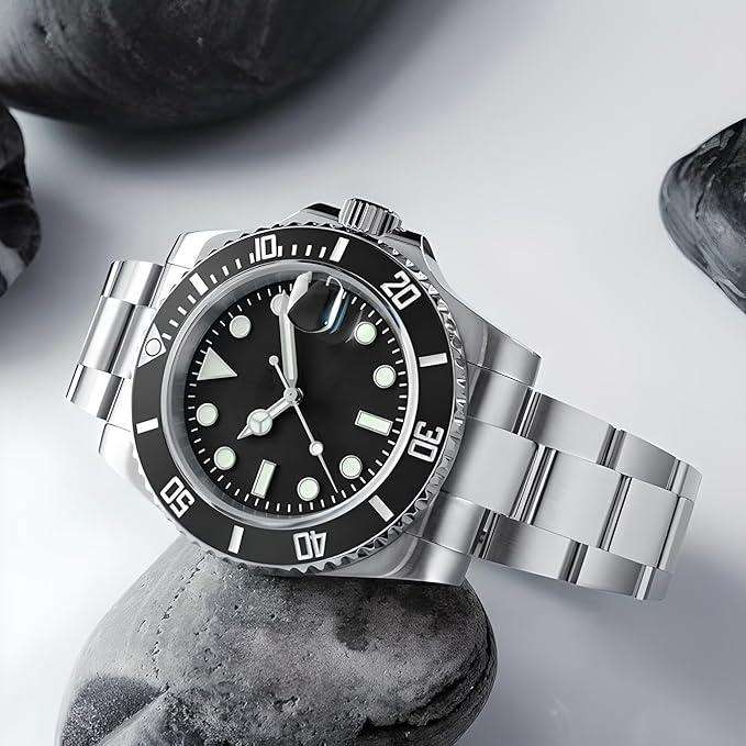 MEN'S ASSORTED WATCHES WITH STEEL STRAP - WITH GIFT BOX