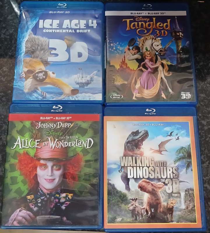 4 X 3D Bluray for family