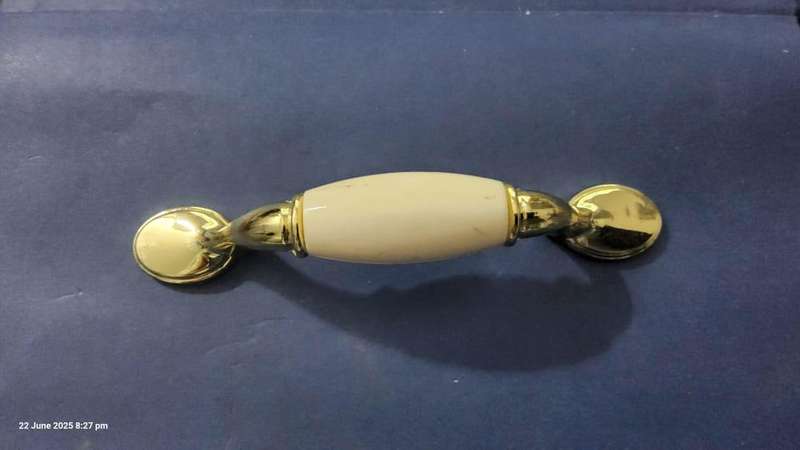 Duckfoot Handle 76mm White Brass