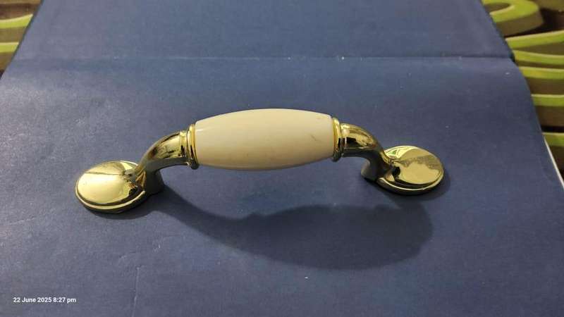 Duckfoot Handle 76mm White Brass