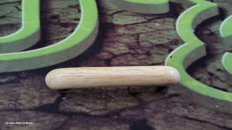 Wooden D Handle 96mm Lacquered