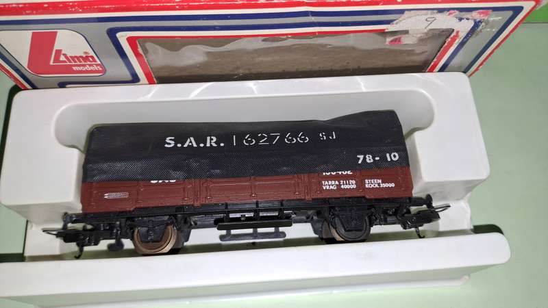 LIMA SAR HO Scale - SJ Coal Wagon with Tarpaulin BOXED