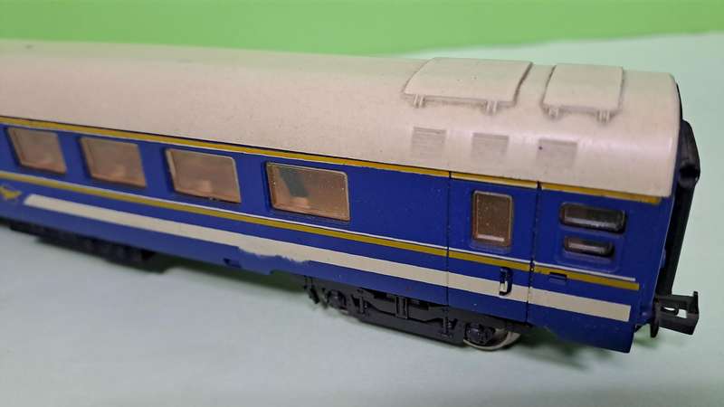 LIMA SAR Blue Train Baggage Couch HO Scale UNBOXED