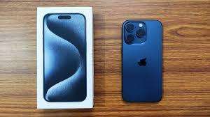 Iphone 15 Pro 128Gb Blue Titanium with Original Box @R1 NR