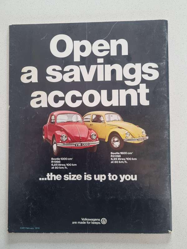 Vintage CAR magazine (Ford Cortina XLE on cover) February 1974