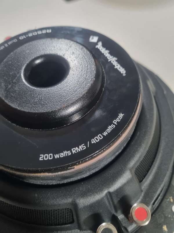Rockford Fosgate 10" subwoofer (shallow DVC)