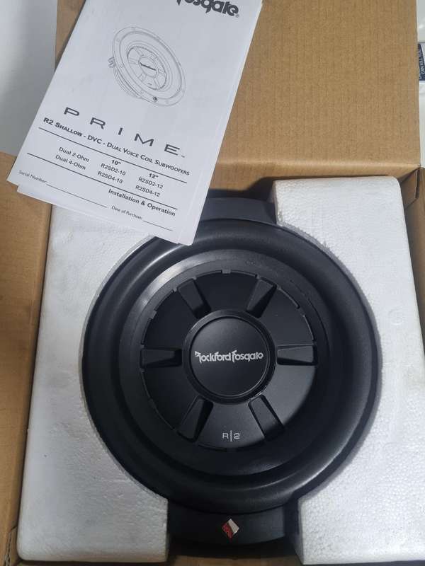Rockford Fosgate 10" subwoofer (shallow DVC)