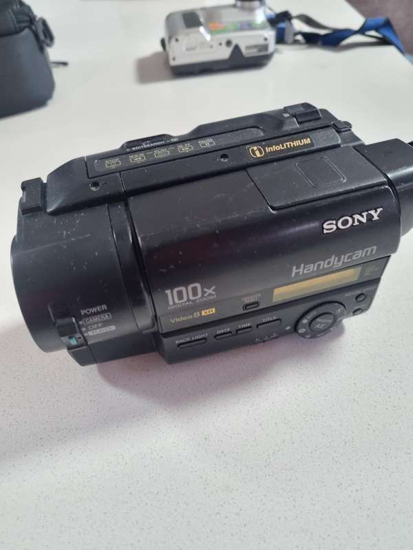 Vintage Sony video recorder AND Sony Mavica digital camera (both working  %