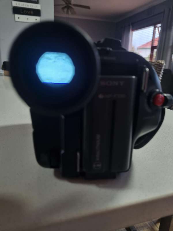 Vintage Sony video recorder AND Sony Mavica digital camera (both working  %