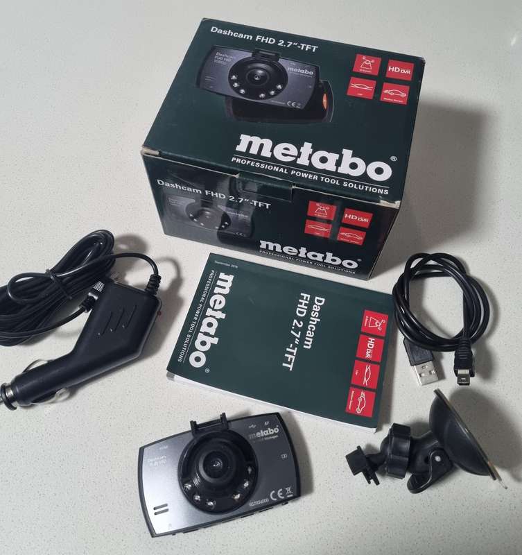 Metabo Dashcam. Condition as new.