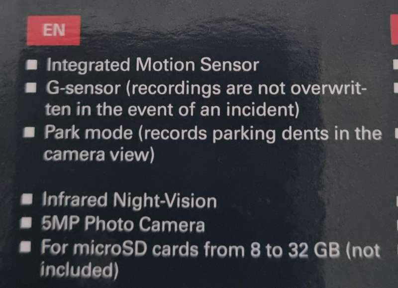 Metabo Dashcam. Condition as new.