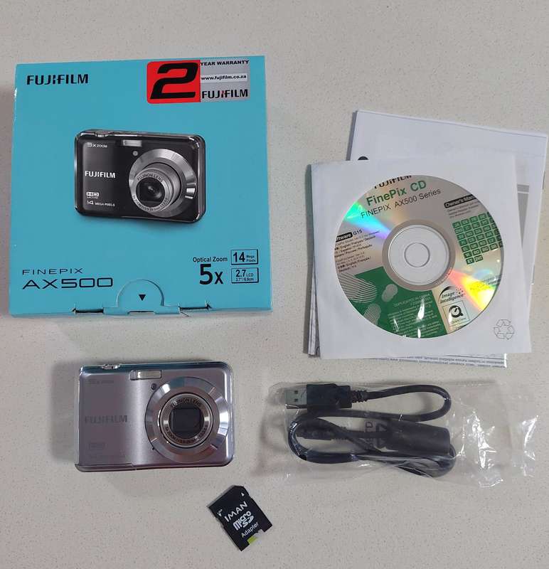 FujiFilm FinePix digital camera AX500 (14 m/pixel, 5 x optical zoom, HD video recording) LIKE NEW