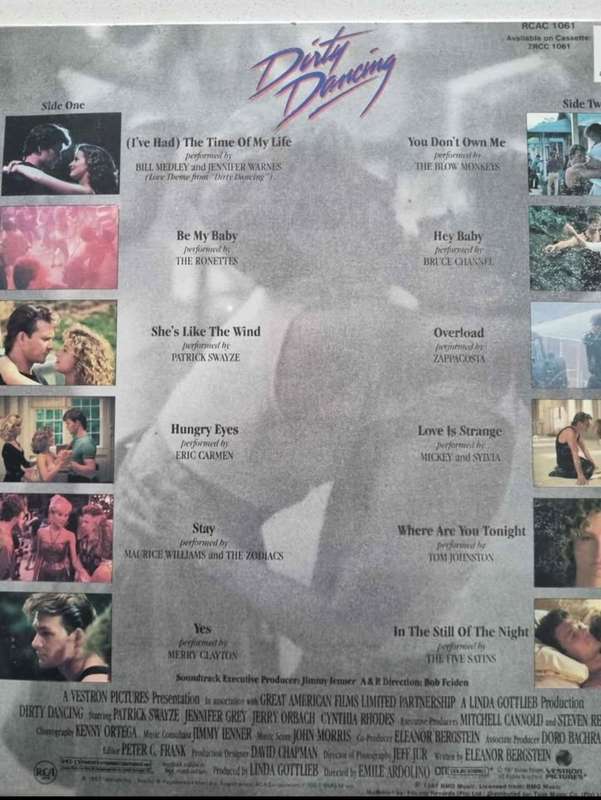 2 x Dirty Dancing vinyl lp's in very good condition