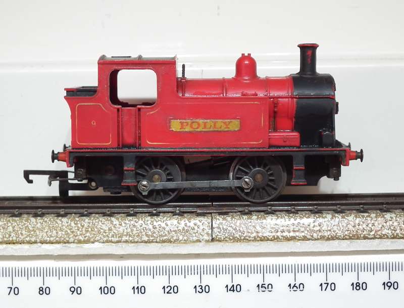 TRI-ANG OO: Vintage 0-4-0 English Steam Loco`POLLY`in Fair Running Condition. (England)