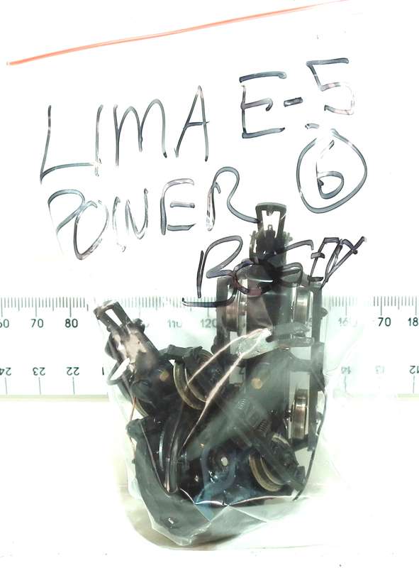 LIMA HO: SAR Complete E5 Powered Loco Bogeys in Good Condition for Parts.(Italy)