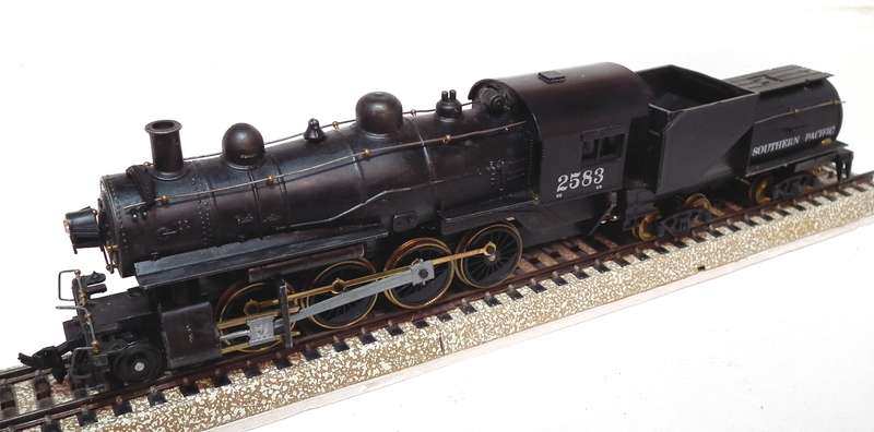 STEAM LOCO HO: Unbranded Vintage 2-8-0 American SP Steam Loco in Fair Running Condition.