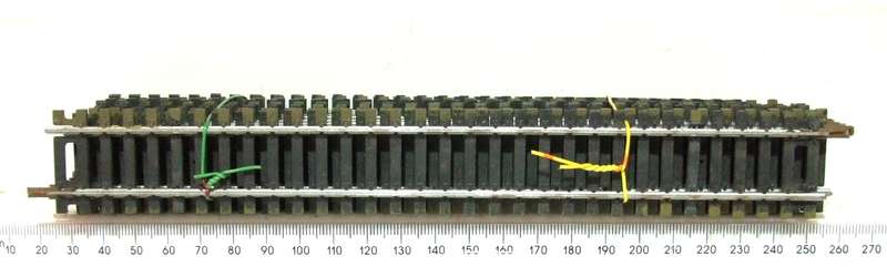 LIMA HO: 14pc Strait Metal Track (403020) in Fair Used un-boxed condition.(Italy))