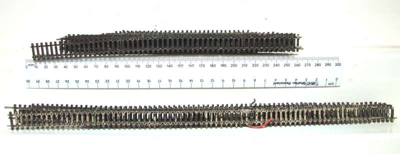 PECO N: This Nickel Silver Mixed Flex Track Lot is SOLD as Usable SCRAP.(England)