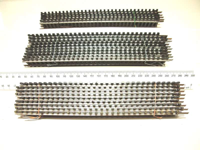 LIMA HO: 24pc Strait Steel Track (403020) in Fair Used un-boxed condition.(Italy))