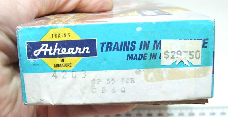 ATHEARN HO: BURLINGTON  GP 35 Number 153 Diesel Loco in New Old Stock Boxed condition.(USA)