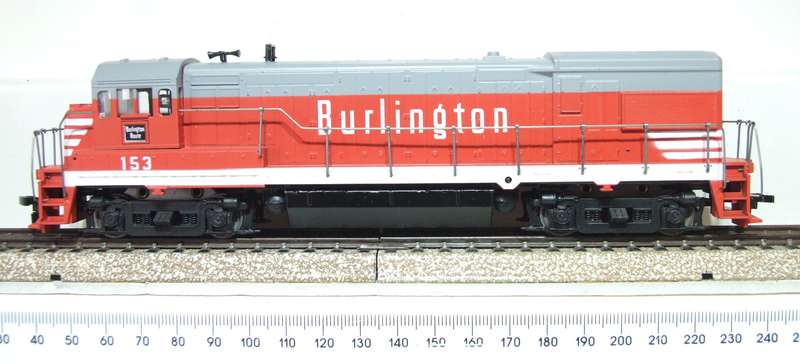ATHEARN HO: BURLINGTON  GP 35 Number 153 Diesel Loco in New Old Stock Boxed condition.(USA)