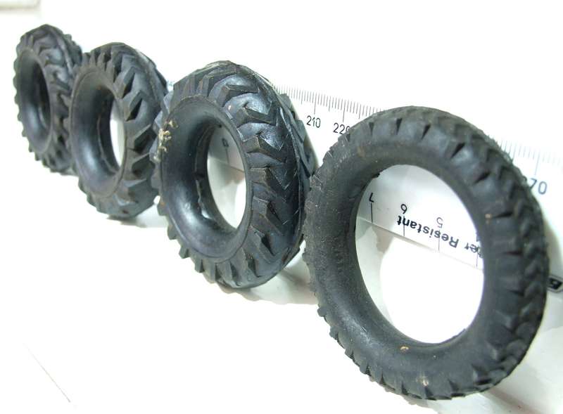 TYRES: Four Rubber Tyres in Good Condition of an Unknown Origin.