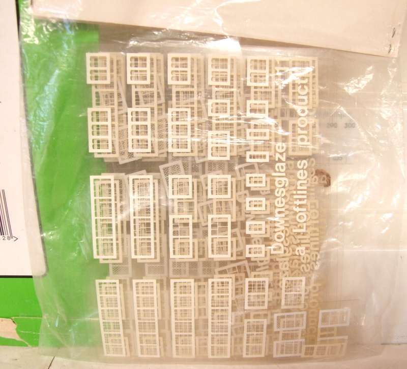 METCALFE N: Cardboard Goods Shed Kit +Plastic Windows(4shts) on Auction in Good Condition.(England)