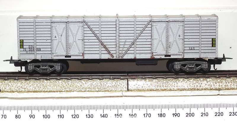 LIMA HO: SAR Silver OZ Wagon in Good Un-Boxed, Used Condition (Italy)