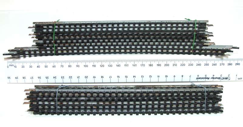 LIMA HO: 15pc Mixed Steel Track in Fair Used un-boxed condition.(Italy))